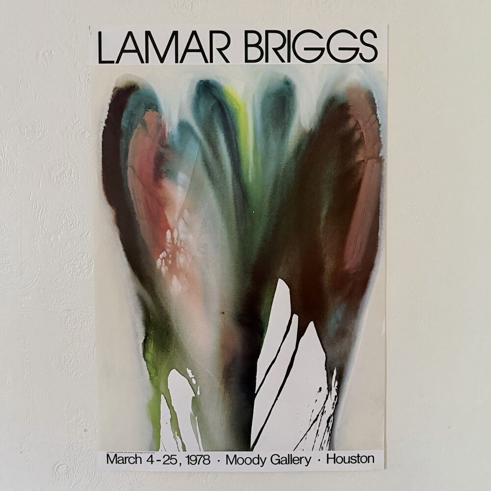 Lamar Briggs Moody Gallery Art Print Litho Poster 1978 Butterfly Dancers 32x20.5
